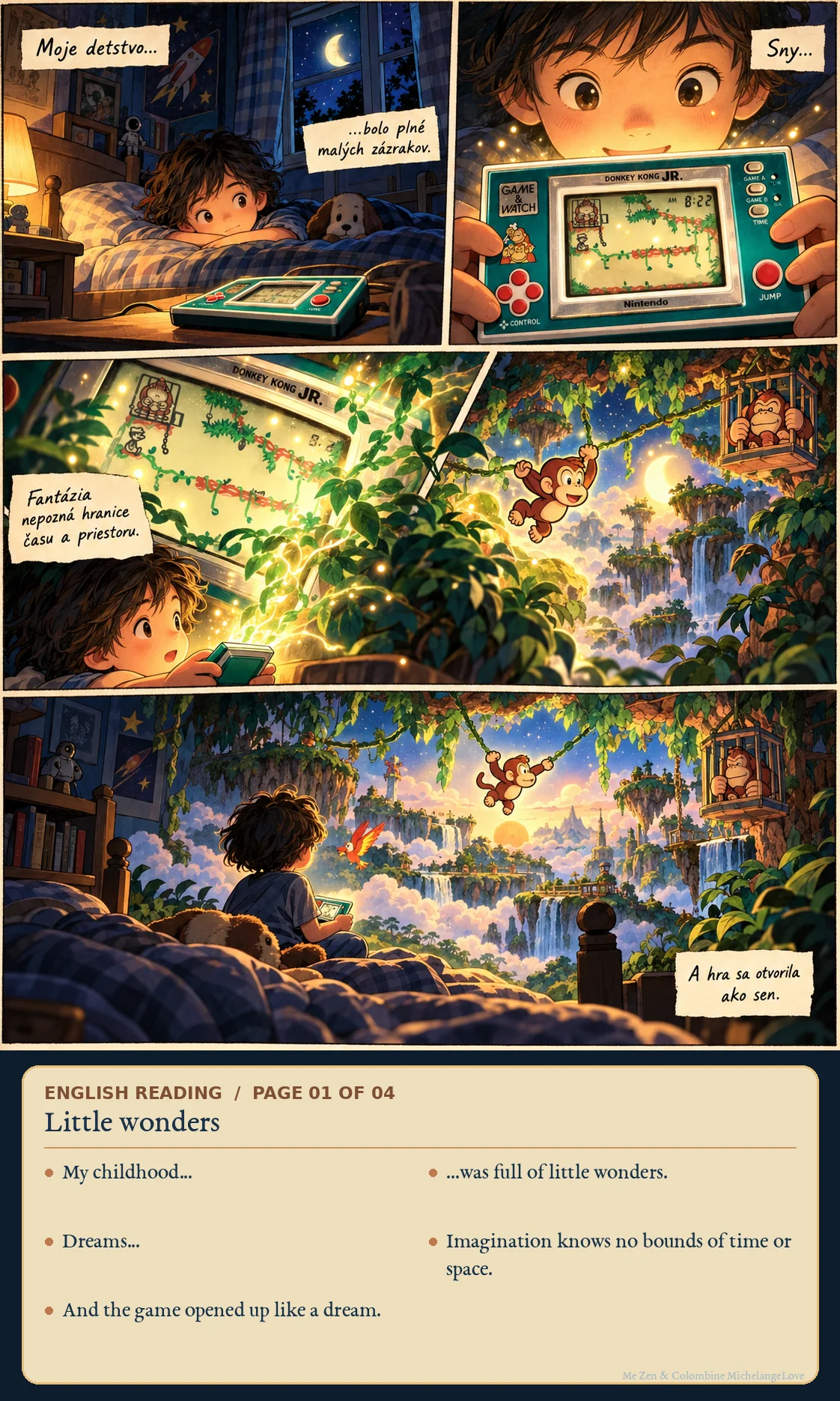Little wonders; Slovak illustrated original with English translation on an added editorial leaf