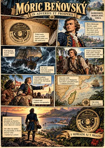 Móric Beňovský — maritime adventures and the emblem In Adversis et Prosperis