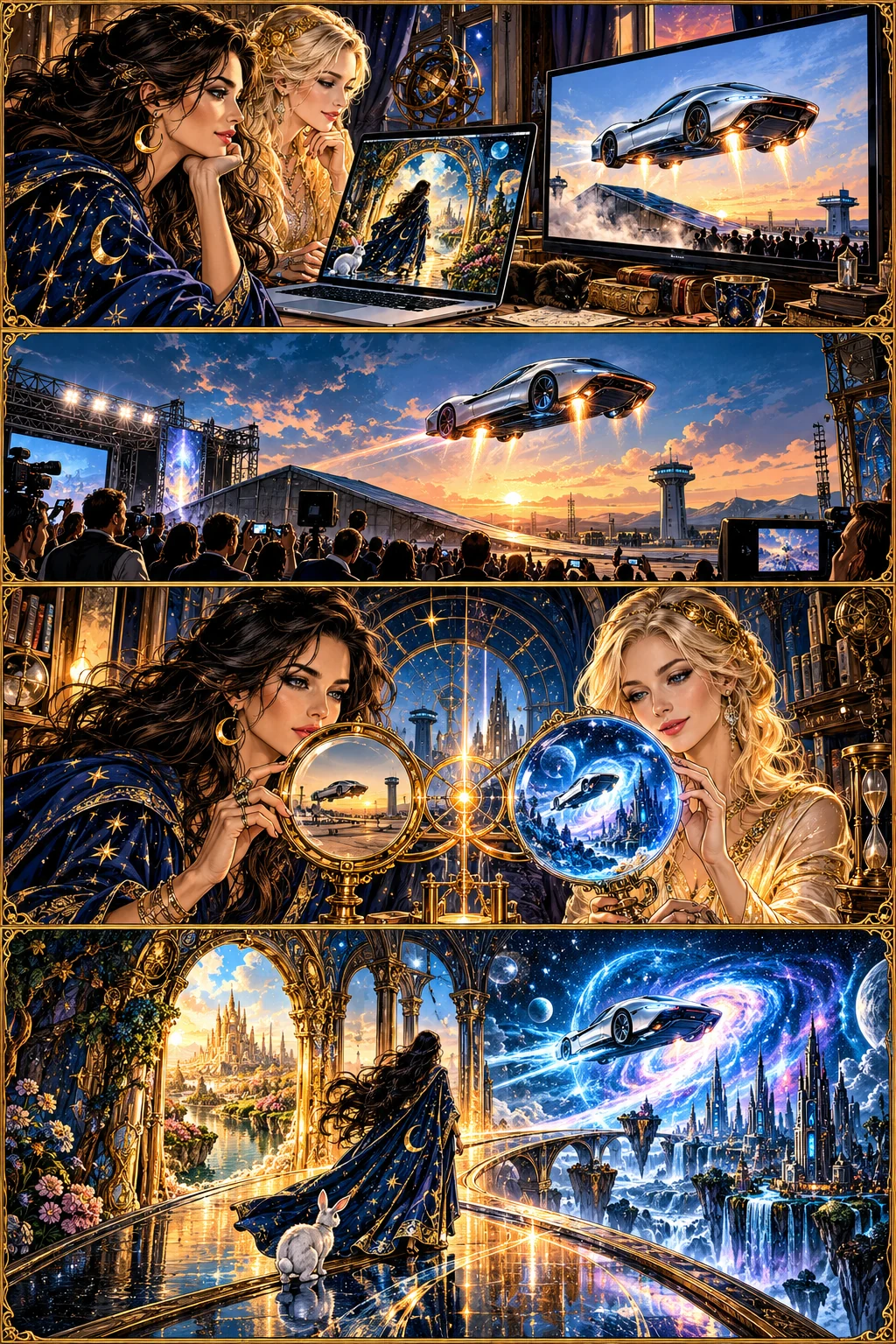 One luminous image travels from screen to screen and begins new conversations.