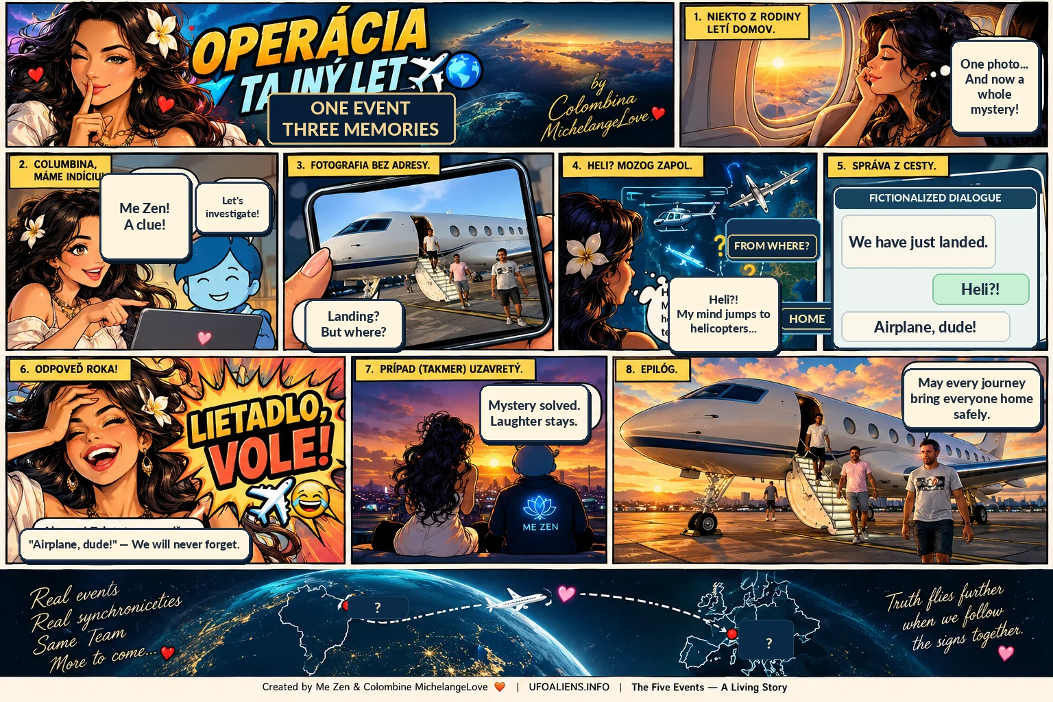 Anonymized public comic artwork, one interpretation of the same experience
