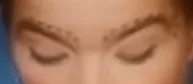 Dot patterns around the eyes