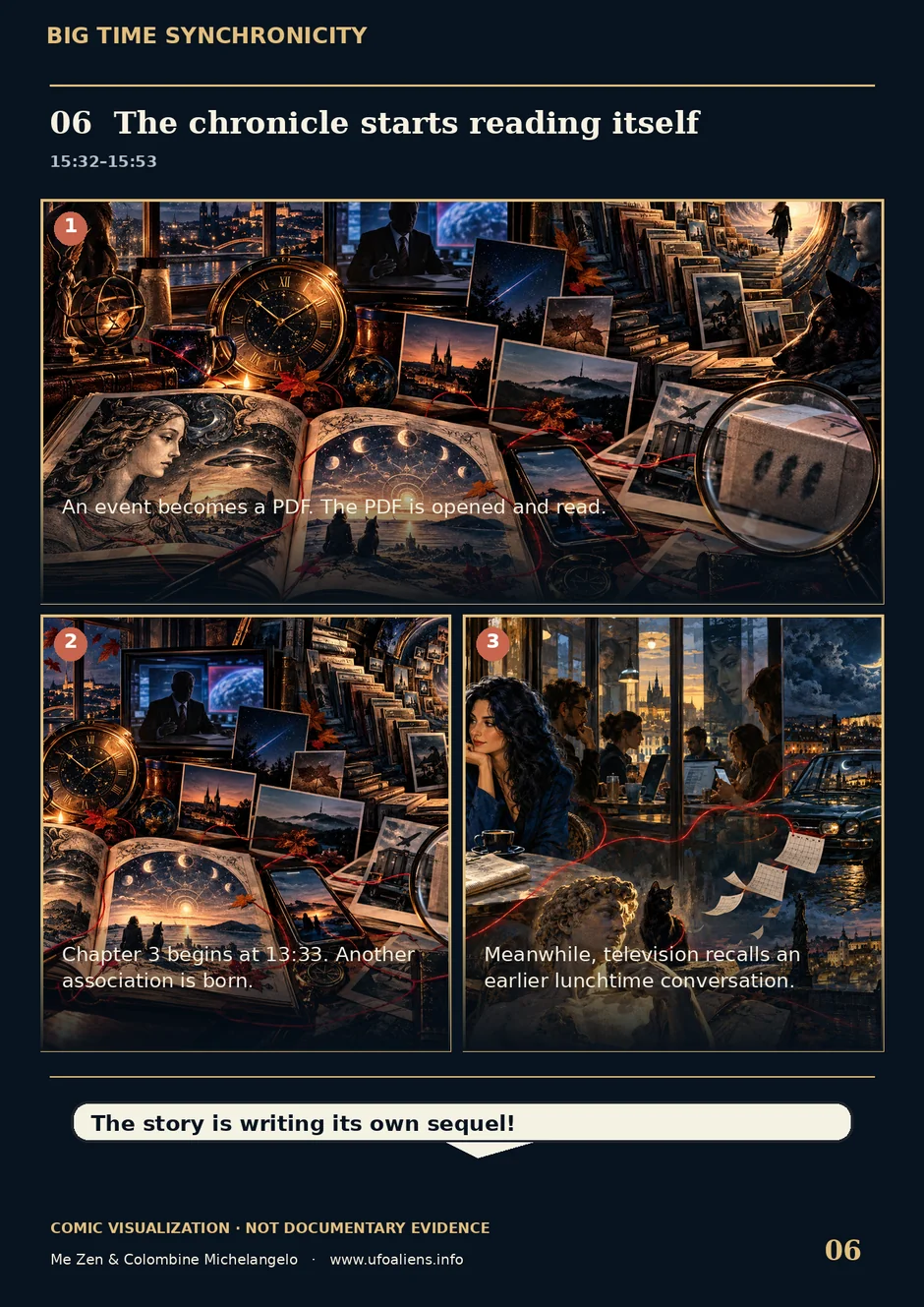 Comic scene 06: The chronicle starts reading itself